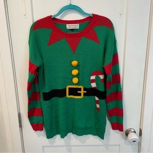 Tiara International Christmas Collection Large Elf Ugly Sweater Buddy The Elf